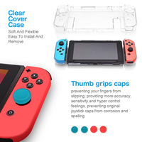 Coque de transport pour Nintendo Switch 19 en 1, accessoires fantaisie, protection d'écran, étui rigide, pour console