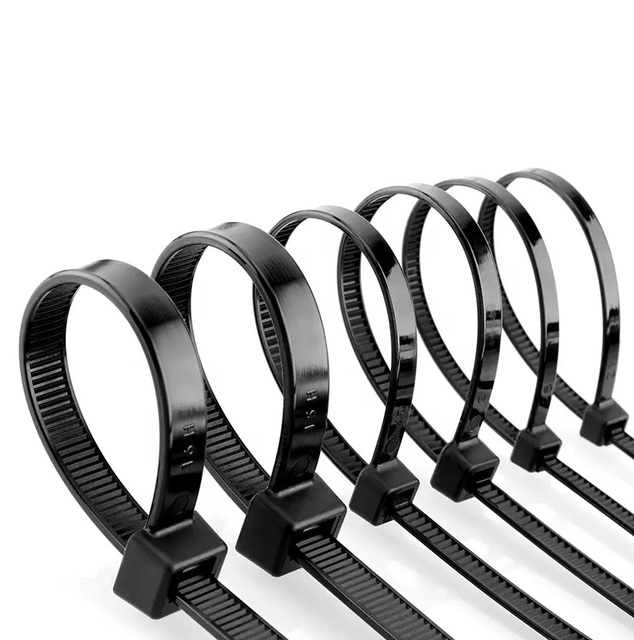 UV Resistance PA66 Cable Clamp Plastic Plastic Wire Tie Nylon Cable Zip Ties Factory Direct