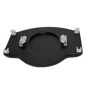 Siège de toilette ABS antidérapant à ouverture frontale pour personnes âgées, chaise de toilette pour salle de bain et douche - Product Image 1