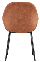Chaise en tissu de style nordique moderne et confortable avec rembourrage épais en éponge, chaise de détente anti-fatigue pour hôtel et café