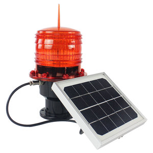 Ống Khói Năng Lượng Mặt Trời Powered Hàng Không Tắc Nghẽn Xây Dựng Tháp Led Cảnh Báo Ánh Sáng Sân Bay Đường Băng Taxiway Xoay Đèn Hiệu - Product Image 1