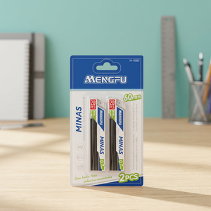 Mengfu M-0085 Set di 2 Mine per Matita Meccanica HB 0,7mm Nere e Colorate, Lunghezza 60mm, Prodotto in Cina - Product Image 2