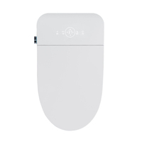 Toilette électrique intelligente monobloc avec télécommande, fonction de lavage féminin, buse mobile, nettoyage automatique, siège chauffant et fonction de lavage au sol