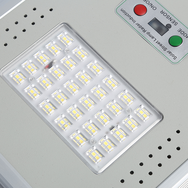 Alto lumen de aluminio ip66 impermeable 50 100 a 150 w todo en uno integrada led Luz de calle solar