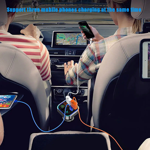 Coche diente azul 5,0 transmisor FM manos libres inalámbrico una tecla bajo receptor de Audio REPRODUCTOR DE MP3 pantalla LED PD20W QC3.0 cargador de coche - Product Image 6