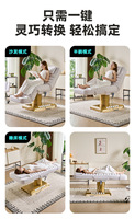 Meubles de salon haut de gamme modernes avec cadre pliable en acier inoxydable, lit de beauté électrique simple pour salon