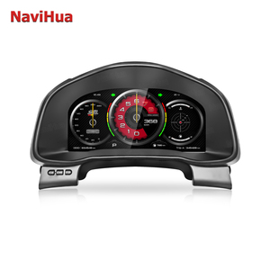 NaviHua สำหรับ <span class=keywords><strong>Honda</strong></span> Fit ปี 2014-2020 ชุดหน้าปัดดิจิตอลในรถยนต์ มาตรวัดความเร็วอัตโนมัติ จอแสดงผลแบบ Ghost Screen หน้าจอ LCD แดชบอร์ด อัพเกรดใหม่ - Product Image 2