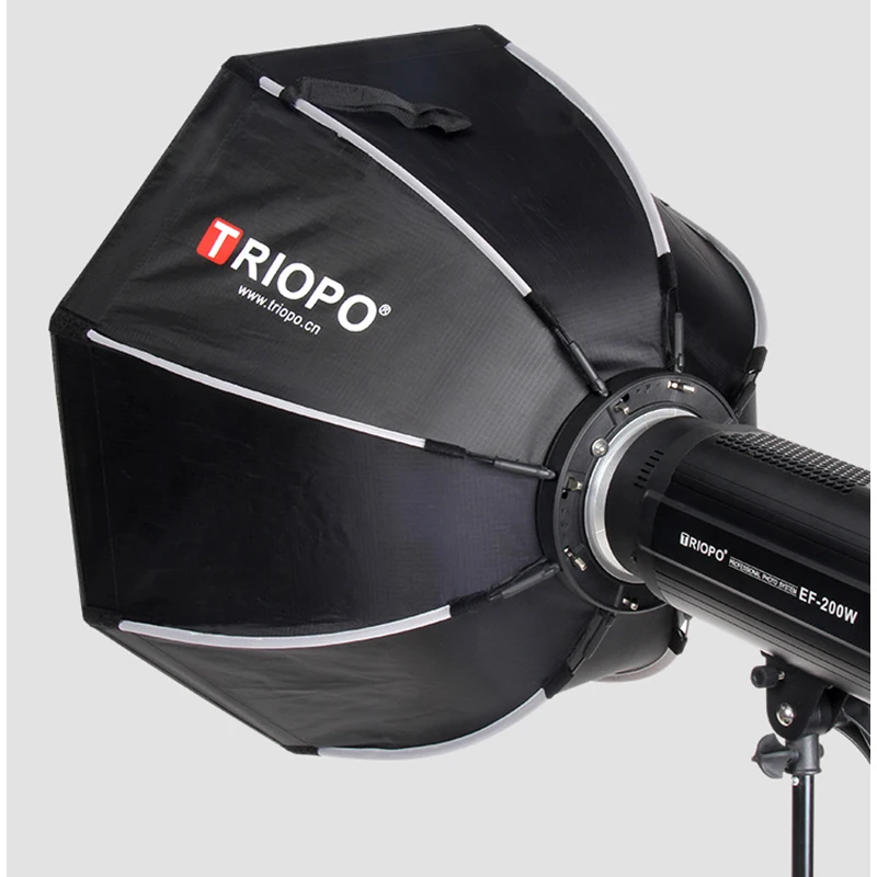 FOMITO Boîte à Lumière Octogonale 120cm à Libération Rapide - Grille Honeycomb Bowens Speedring Pour Monolight Studio Photo