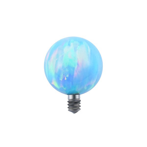 Bille de remplacement en opale à filetage interne en titane G23 |   Accessoires de piercing hypoallergéniques et colorés - Product Image 4