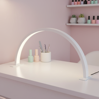 Lampe de table LED en aluminium pour salon de manucure, style moderne et minimaliste, flexible, simple, pour la lecture à domicile et le nail art.