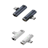 Adaptateur audio USB vers Aux, chargeur, séparateur de casque, convertisseur 2 en 1, type C, prise jack 3,5 mm Aux USB C, prise pour casque