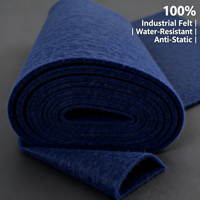 Feutre industriel antistatique absorbant l'huile, feutre imperméable pour yourte, feutre laminé PVC pour la gestion des déversements et la construction