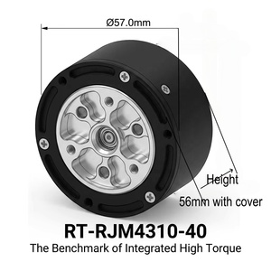 리처 RT-RJM4310-40 로봇 조인트 모터 24V 30Nm 80W 피크 CAN RS485 IP54 40:1 유성 기어 휴머노이드 무릎/코봇 베이스 FOC - Product Image 3
