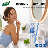 Dentifrice blanchissant au calcium pour usage domestique, nettoyage en profondeur, portable, fournisseur OEM ODM, emballage personnalisé, logo, menthe naturelle, soin de l'émail, usine