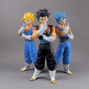 Figura de Anime de Super Saiyan <span class=keywords><strong>Goku</strong></span> y Vegeta, Modelo de Adorno de Escritorio de PVC, Artesanía de Resina - Super Four Gogeta Dañado en Batalla - Product Image 3