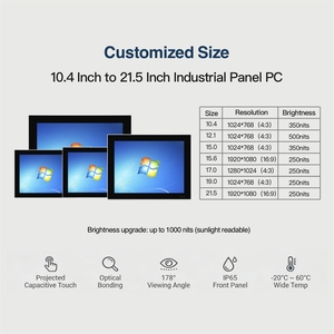 15.6 Inch Fanless Industrial PC Core I3/i5 10th/11th Gen 10 <b>Tablet</b> Industrial Touchscreen Pc - Product Image 2