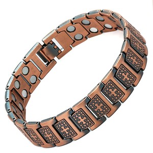 Bracelet en pierre naturelle magnétique à la mode rétro en kevlar, vente chaude en Europe et en Amérique, croix, ions négatifs, bijoux pour hommes anciens - Product Image 6