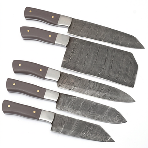 Damascus Steel Handmade Chef <b>Knife</b> Set For Kitchen Professional Culinary <b>Knife</b> Set Crafted For Meat <b>Fish</b> Vegetables Fruits Herbs - Product Image 2