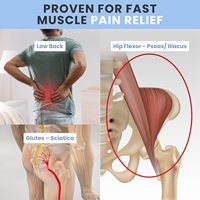 Outil de libération myofasciale Thriving Wave entièrement réglable pour point de déclenchement du muscle psoas, flexeur de hanche, douleur lombaire, en plastique ABS, 1,6 lb