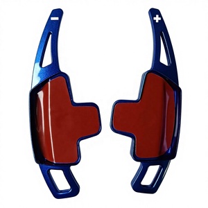 Extensions de palettes de changement de vitesse pour volant, protection de luxe pour les classes A/B/C/E/S/<span class=keywords><strong>V</strong></span>/G, CLA/GLC/GLS/GLB, plastique bleu - Product Image 1