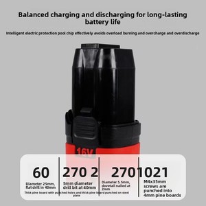 <span class=keywords><strong>18V</strong></span> <span class=keywords><strong>batteria</strong></span> elettrica agli ioni di litio di potenza ricaricabile Brushless portatile portatile cacciavite industriale strumenti per chiavi 60N.m - Product Image 5