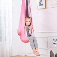 Balançoire sensorielle élastique pour enfants, hamac intérieur douillet en tissu extensible, balançoire sensorielle suspendue