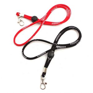 Cordon coulissant avec logo personnalisé Cordon avec crochet en polyester et nylon imprimé jacquard Techniques de sérigraphie numérique tissé - Product Image 3