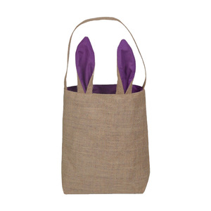 Cute Bunny Ear Tote <b>Bag</b> Canvas Gift <b>Bag</b> 30.5 X 25.5 X 10 Cm Eco Friendly For <b>Easter</b> Party - Product Image 5