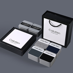 Boxer da <span class=keywords><strong>Uomo</strong></span> in Nylon Rigenerato, Confezione da 4, Modello CLASSIC, a Vita Media, in Fibra, Lavorati a Maglia, per Adulti, OEM, all'Ingrosso - Product Image 4