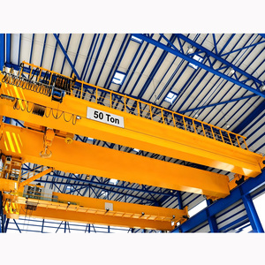 20 Ton 30 Ton 20/5 Ton Double Girder Electric Winch Bridge Overhead <b>Crane</b> Double Trolley Lifting <b>Crane</b> - Product Image 4