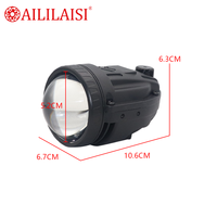 Kit de 2 feux antibrouillard Bi LED 2.0 pouces pour voiture, double faisceau, tricolore, contrôle par application, luminosité 500 % supérieure, étanche pour camion, SUV, voiture