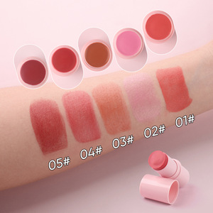 บลัชออนเนื้อครีมแบบแท่งใหม่ล่าสุด ไม่ทิ้งคราบ ติดทนนาน รับผลิตแบบ OEM ODM ปราศจากการทดลองกับสัตว์  วีแกน ให้ลุคฉ่ำวาวเป็นธรรมชาติ - Product Image 1