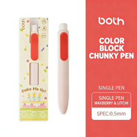 Stylo Gel Rétractable Color Block Cake, Stylo de Poche Mignon pour le Bureau et le Journal