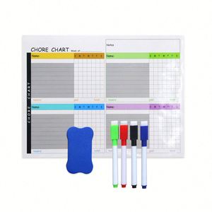 Custom Magnetic Board Dry Erase Whiteboard Reusable Flexible Reward Responsibility Chart <b>Fridge</b> Magnet for Kids - Product Image 4