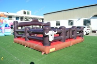 Commercial gonflable PVC mécanique rodéo taureau équitation Machine jeux pour adultes Obstacle jouet taureau mécanique à vendre