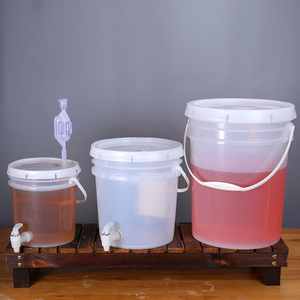Seau en plastique domestique recyclable de 20 litres pour le stockage de l'eau/fermentation Seau en plastique scellé de grande capacité avec <span class=keywords><strong>robinet</strong></span> - Product Image 2