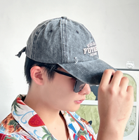 Gorra de béisbol bordada lavada vintage con logotipo personalizado Tela de encaje elegante para deportes al aire libre Patrón impreso