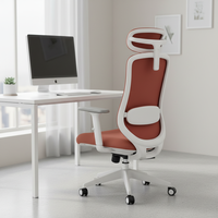 Chaise de jeu en maille grise fabriquée en usine à Foshan, chaise de patron de luxe, chaise de bureau ergonomique
