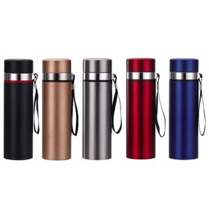 Creative 304 Stainless Steel Business Cup Promotion Gift Vacuum <b>Flask</b> Water <b>Bottle</b> Wholesale With String Rope Ring - Product Image 1