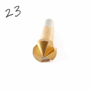 공장용 3날 모따기 장치, 금 <span class=keywords><strong>펀치</strong></span>, 티타늄 도금 풀 그라인딩 모따기 나이프 홀 오프너 - Product Image 1