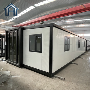 Casa Container Espandibile a Doppia Ala <span class=keywords><strong>da</strong></span> 20-40 Piedi, 1-4 Camere <span class=keywords><strong>da</strong></span> Letto, con Soggiorno, Cucina e Bagno - Product Image 1