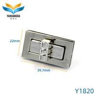 Fermoir de luxe YHD sans nickel, en métal de haute qualité, à verrouillage rotatif, pour sacs à main, accessoires de quincaillerie personnalisés, DIY, mode