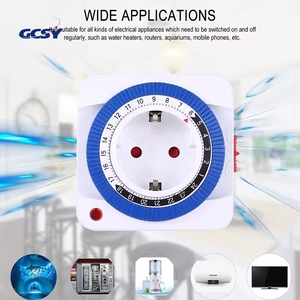 <strong>24</strong> Hours <strong>Timer</strong> Switch <strong>Timer</strong> US Plug in Mechanical Grounded Programmable Smart <strong>Countdown</strong> Loop Switch Socket Indoor Auto Power-off - Product Image 4