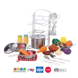 Pretend Gioca Bambini <span class=keywords><strong>Cucina</strong></span> Giocare Set Pentole In Acciaio Inox e Padelle Set con Utensili Da <span class=keywords><strong>Cucina</strong></span> Bambini <span class=keywords><strong>Cucina</strong></span> Giocattoli per le Ragazze E Ragazzi - Product Image 5