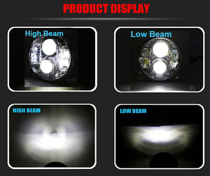 Cho Lada Niva 4X4 7 ''<span class=keywords><strong>Led</strong></span> Đèn Pha <span class=keywords><strong>H4</strong></span> Cao Thấp Chùm Xe Vòng Chạy Đèn Pha Cho Jeep Wrangler JK Land Rover Bảo Vệ - Product Image 6