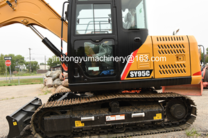 Excavatrice sur chenilles Sany SY95C d'occasion de haute qualité avec moteur Yanmar à vendre, d'origine chinoise, de seconde main - Product Image 3
