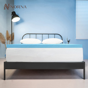 Surmatelas pour lit queen size <span class=keywords><strong>futon</strong></span> à deux étages Surmatelas en mousse mémoire gel de 4 pouces - Product Image 1