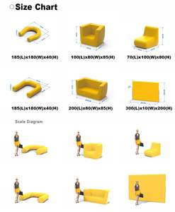 CATC septiembre Super descuento moderno sofá inflable hermético para diversos usos inflables publicitarios de diferentes formas - Product Image 6