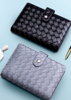 Organiseur de planification à feuilles mobiles en cuir A6 avec pages de défi d'épargne, reliure tissée en cuir PU