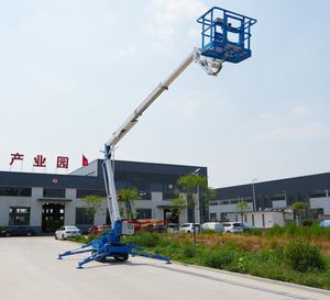 Elektrische zelfrijdende rupskraanhoogwerker 6m-22m telescopisch hoogwerkerplatform voor buitenwerkzaamheden - Product Image 5